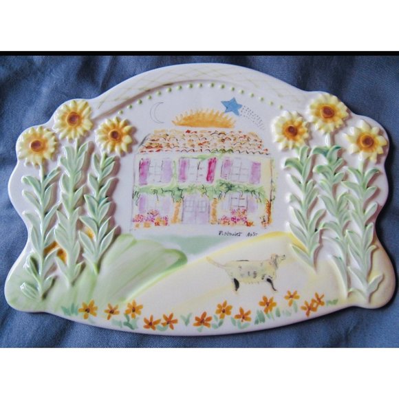 Vintage Pfaltzgraff, Ceramic Plate, Decorative Plate, Trivet, Pistoulet Design, - Picture 2 of 4